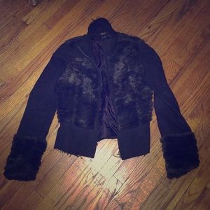 Faux fur jacket