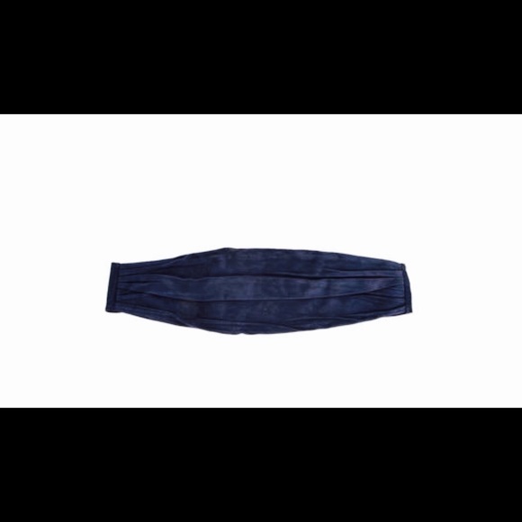 SOLD Auth CHANEL Blue Suede Obi Belt Cruise 2011 - Picture 2 of 4
