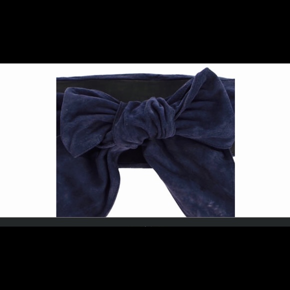 SOLD Auth CHANEL Blue Suede Obi Belt Cruise 2011 - Picture 3 of 4