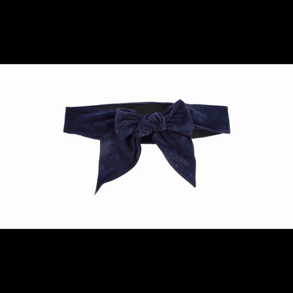 SOLD Auth CHANEL Blue Suede Obi Belt Cruise 2011 - Picture 4 of 4