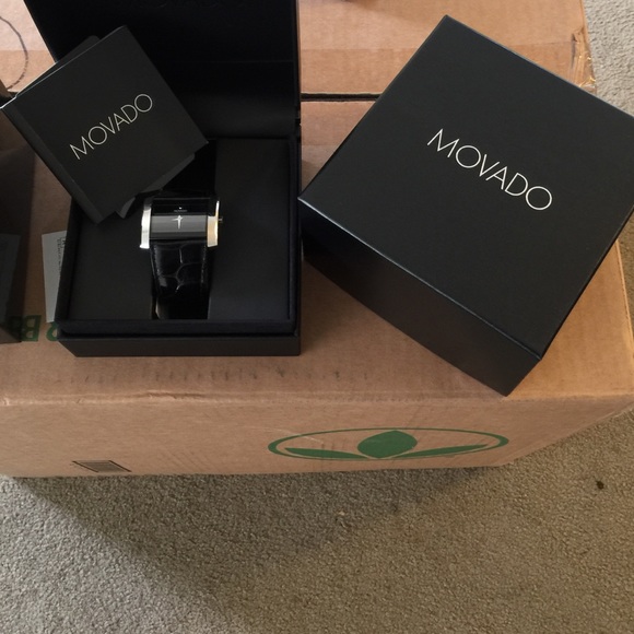 Beautiful, Authentic Movado Black Face watch