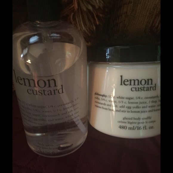 Philosophy lemon custard spritz and body soufflé