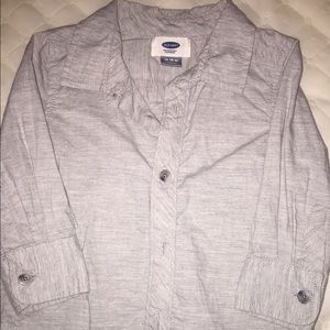 Boys grey button up