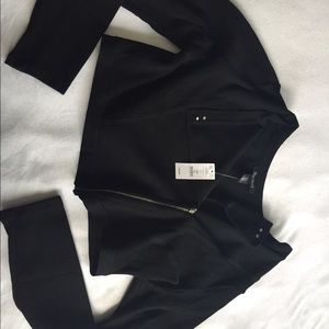White House Black Market black cropped jacket