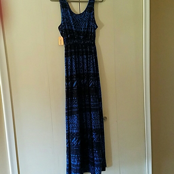 Blue Aztec Maxi