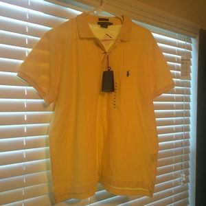NWT XL yellow Ralph Lauren classic fit polo