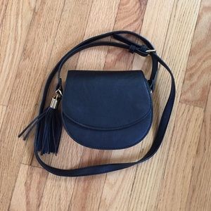 Black cross body purse