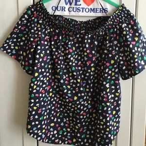 Never worn J.Crew off-the-shoulder top