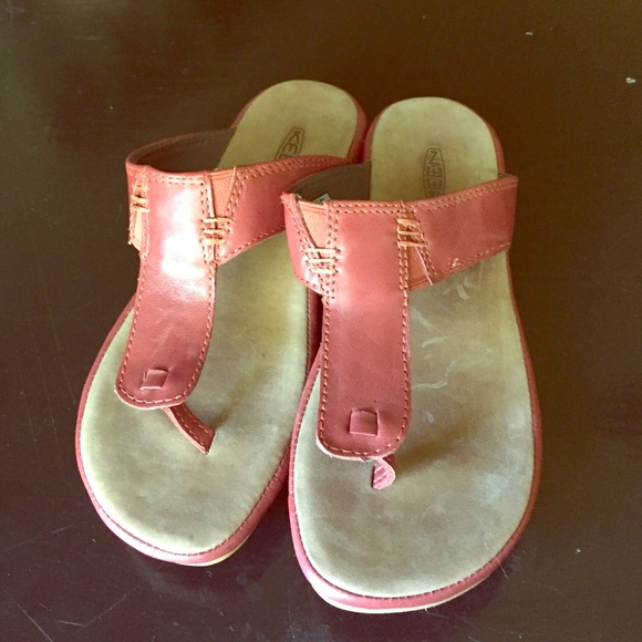 Red Keen sandals