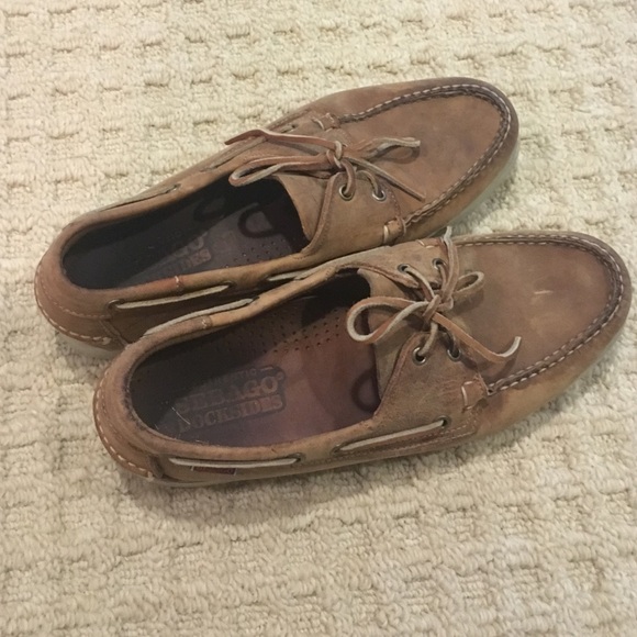 Sebago Dockslides leather boat shoes