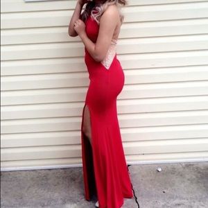Beautiful red prom dress