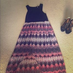Xhilaration Multi-color maxi dress