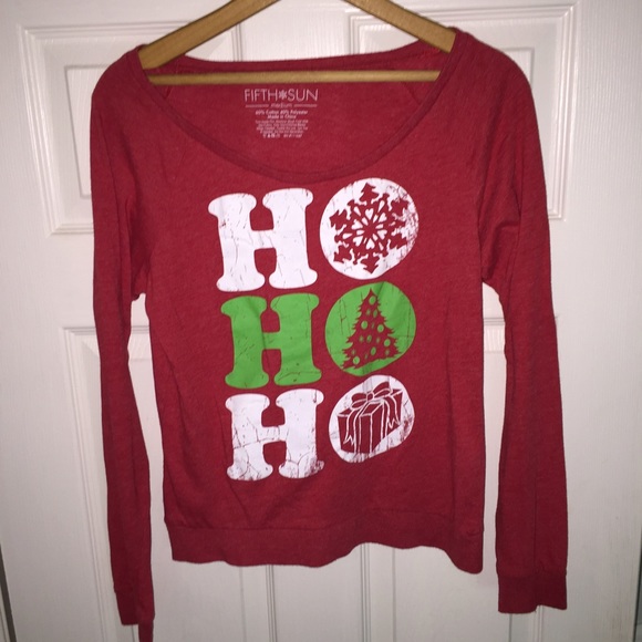 Christmas themed "ho ho ho" longsleeve shirt!!