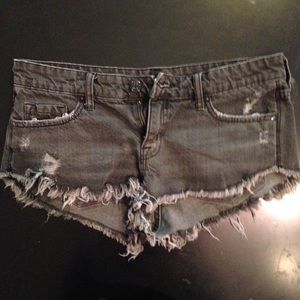 BDG black Jean shorts