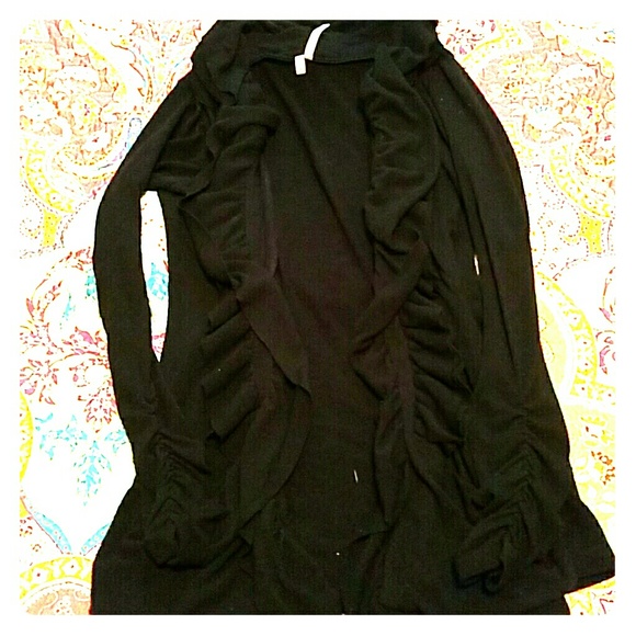 Black cardigan