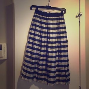 Madewell gingham midi skirt
