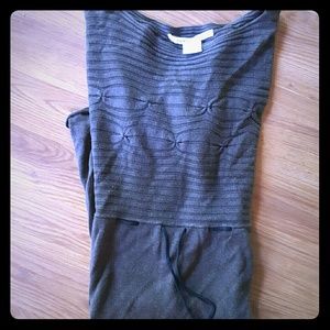 Brown short sleeve sweater dress