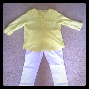 ❤️Liz Claiborne yellow top❤️