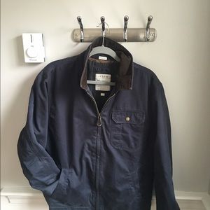 Men's Navy lined J. Crew Coat