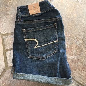 American Eagle Midi Denim Shorts