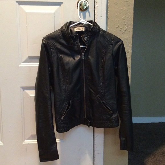 Hollister Leather motorcycle jacket