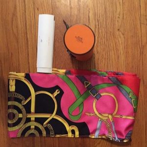 Hermes silk scarf