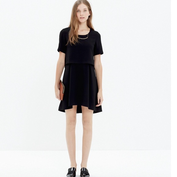 Madewell black folio dress 8