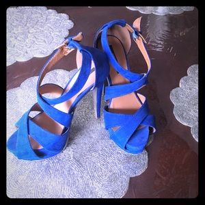 Forever 21 cobalt blue sandals.