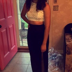 Open front dress