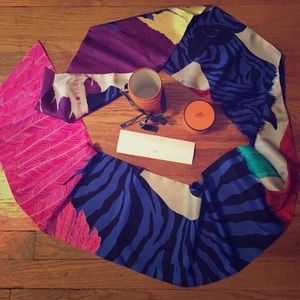 Hermes silk scarf
