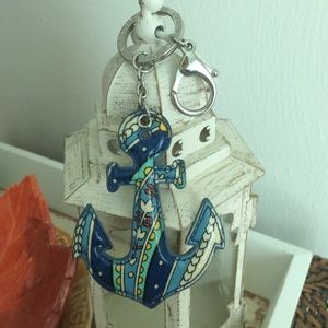 Vera Bradley Anchor Keychain