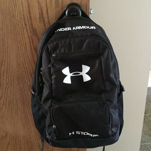 Black underarmor backpack