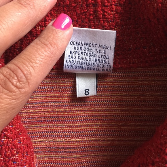 Classy red blazer for your chic young lady. - Picture 3 of 4