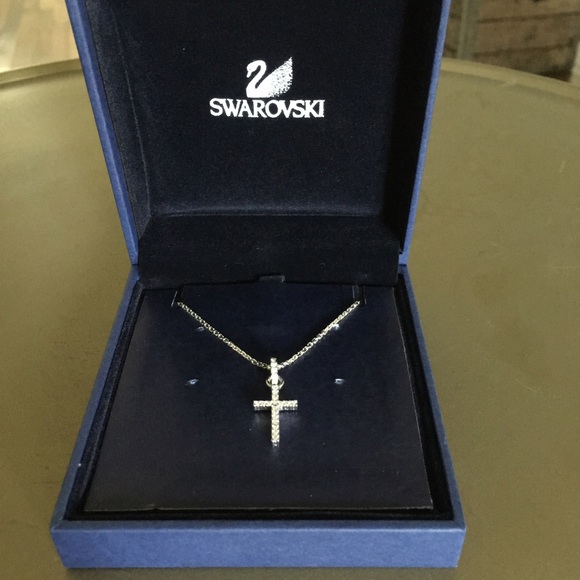 Swarovski Cross Mini Pendant Necklace