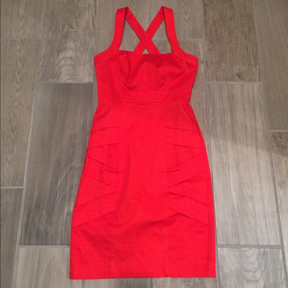Red Calvin Klein dress