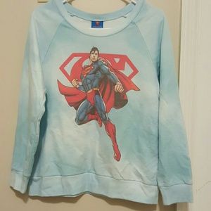Superman cropped sweatshirt