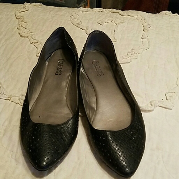 Carlos flats with rhinestone embellishments