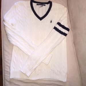 Ralph Lauren sport tennis v neck sweater