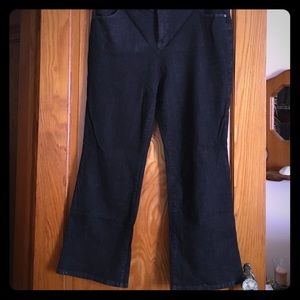 Black Flare Leg Jeans 16WP