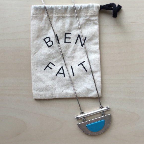 *MADEWELL SILVER W/ TURQ NECKLACE