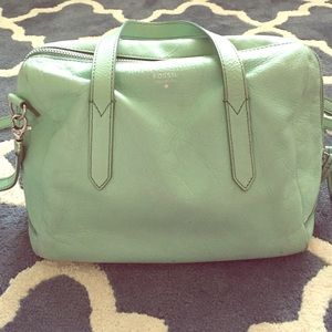 Fossil Sydney cross body satchel mint