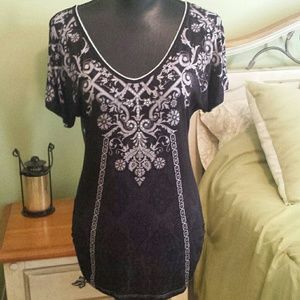 Black Short sleeve stylish tee