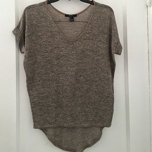tan knit tee