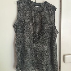Sleeveless see thru dress up tank