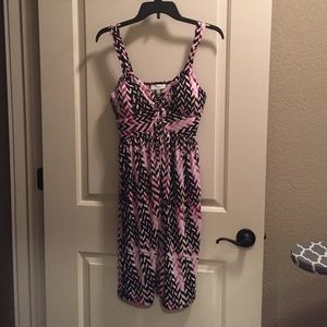 Tank dress pink, black, white dress