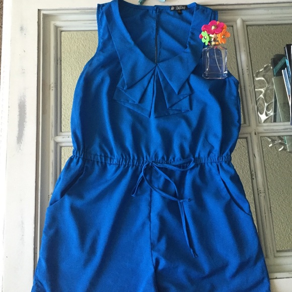 🔵Blue romper!🔵 - Picture 1 of 4