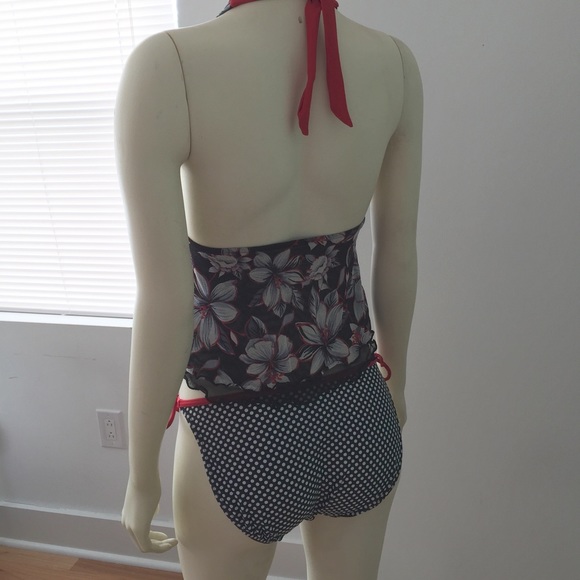 Ruffles Floral Tankini Top - Picture 3 of 3