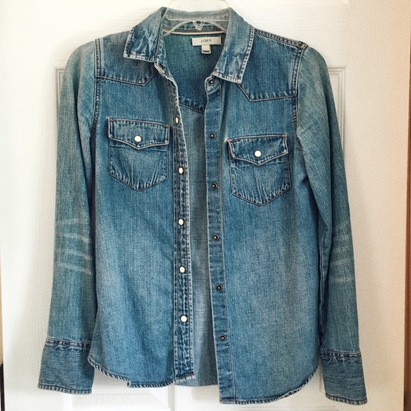 J. Crew denim shirt, size 00