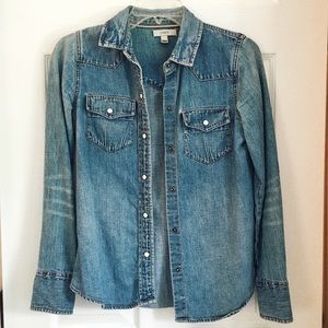 J. Crew denim shirt, size 00