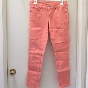 Coral Skinny Ankle Jeans